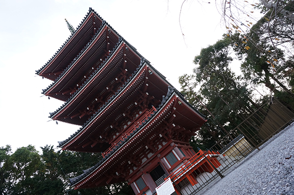 五台山竹林寺の五重塔