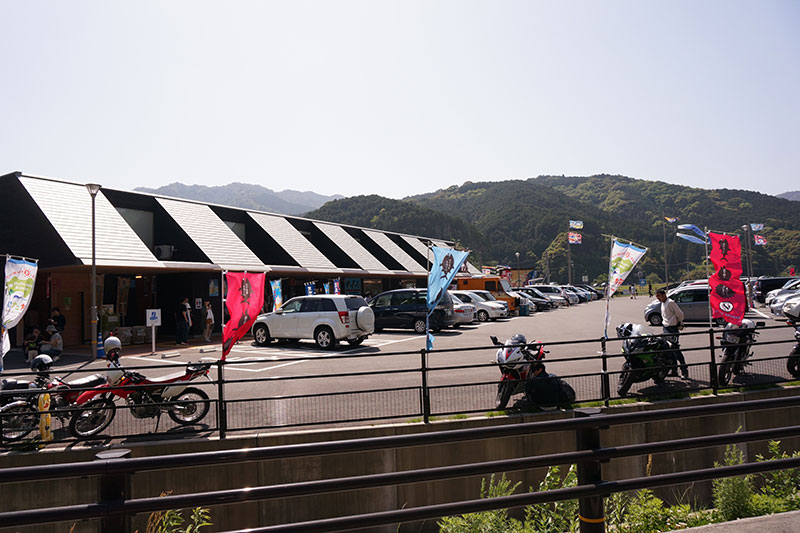 道の駅なぶら土佐佐賀の駐車場